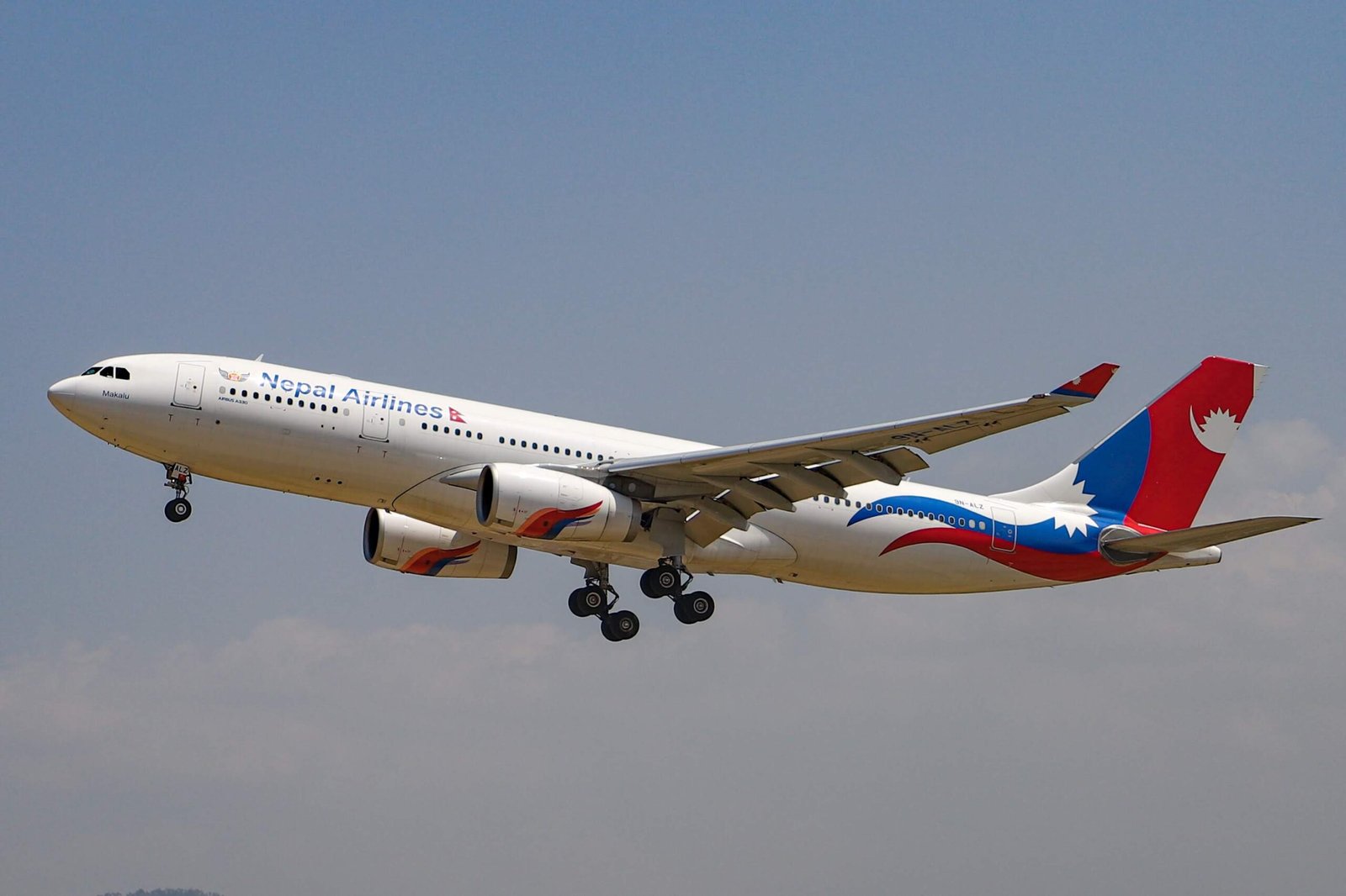 Nepal Airlines Airbus A330-200 widebody jet on final approach, the aircraft type grounded at Tokyo Narita in September 2026