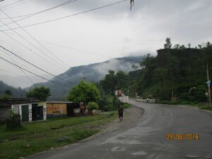 The Prithvi Highway near Kotre, Kaski district, on the approach to Pokhara — the main road linking Kathmandu with Pokhara and western Nepal